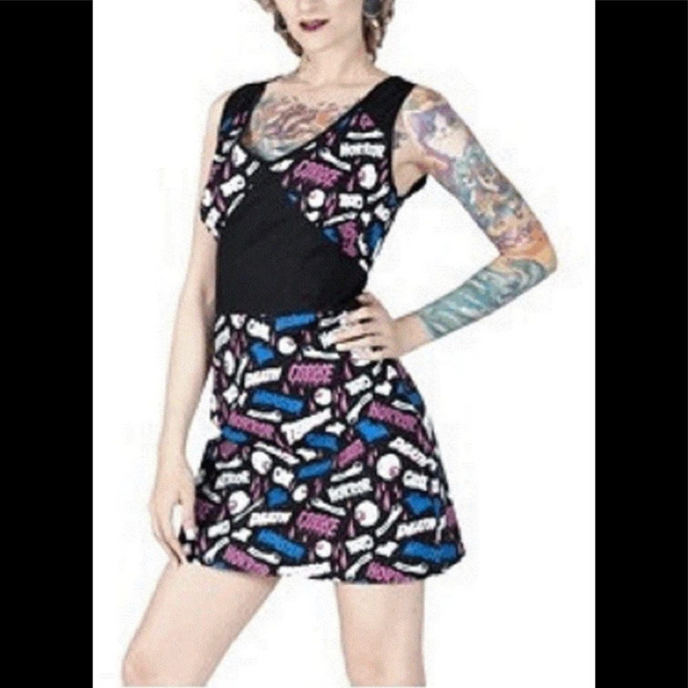 Sourpuss Oh The Horror Pin up Dress